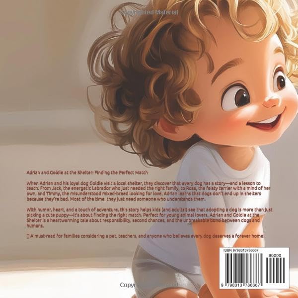 BOOK 6  Adrian & Goldie at the Shelter: Finding the Perfect Match